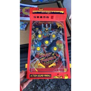 Vintage 1993 Street Fighter Electronic Table Top Pinball Machine Collectible